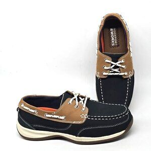 Rockport Works Sailing Club Steel Toe RK670 3 Eye Tie Shoes Women's Size 7.5M